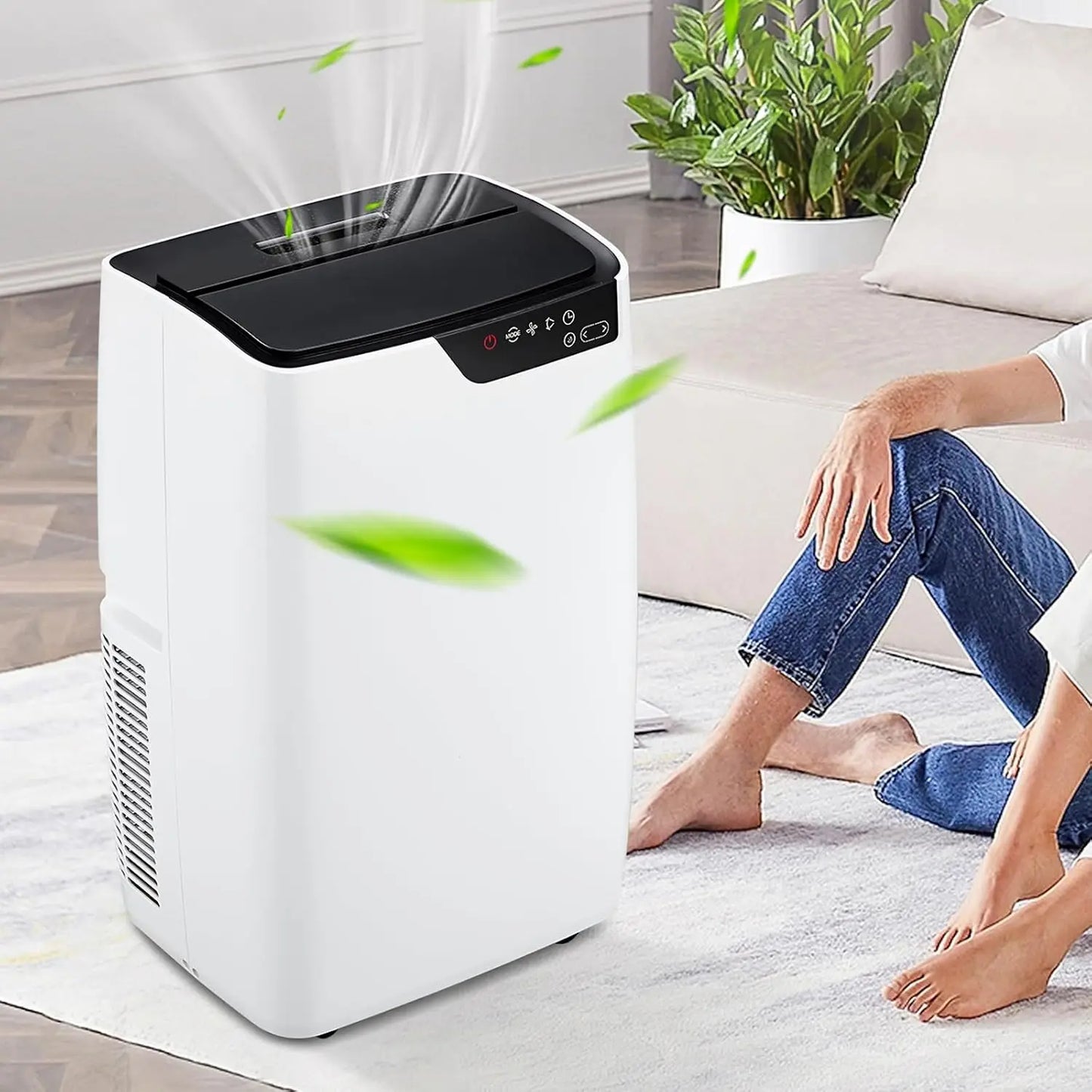 12000 BTU Portable Air Conditioners/550 sq.ft, 3-IN-1 Free Standing Quiet Cooling Portable AC Unit