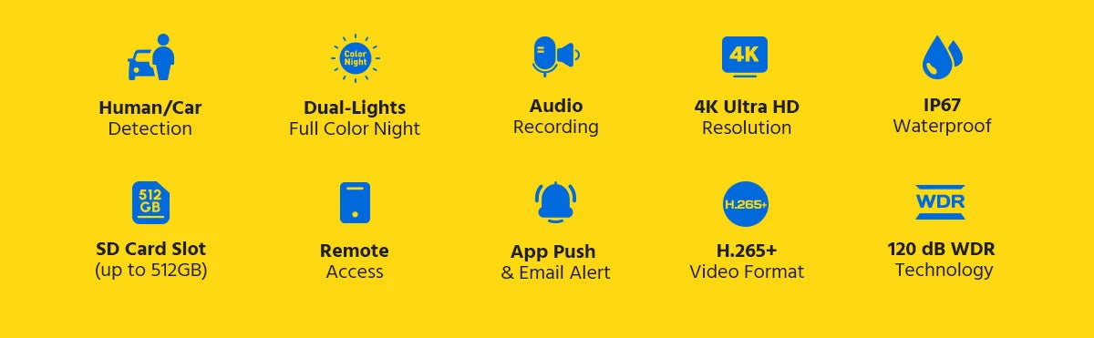 ANNKE 8CH 8MP Ultra HD PoE Network Video Security 4K H.265 Surveillance NVR 4x8MP HD IP67 POE CCTV