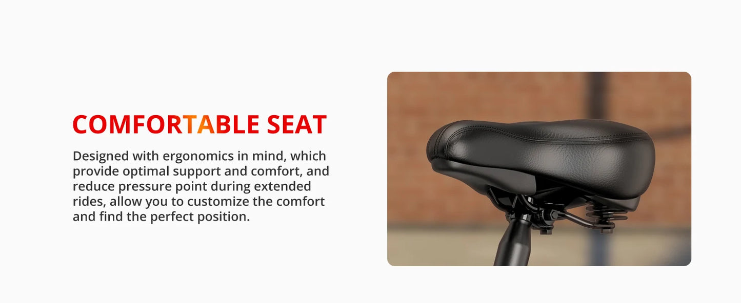 AMYET EB26 Electric Bike for Adults 1000W Electric Bicycle 48V 15AH/26" Fat Tire Mountain 31mph