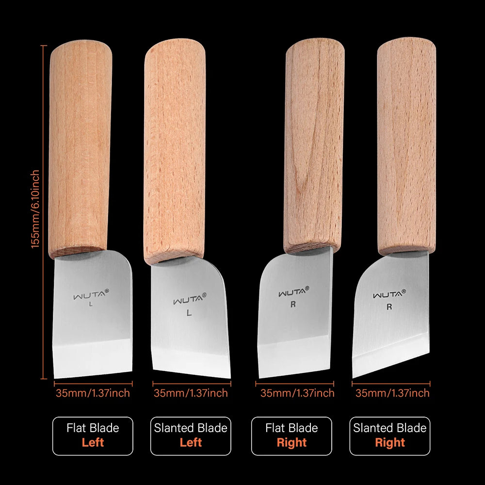 WUTA Professional Leather Craft Cutter DIY Cutting Sharping Thinning Skiving Tool Right/Left Handed