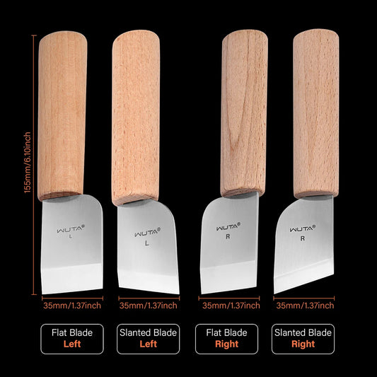 WUTA Professional Leather Craft Cutter DIY Cutting Sharping Thinning Skiving Tool Right/Left Handed