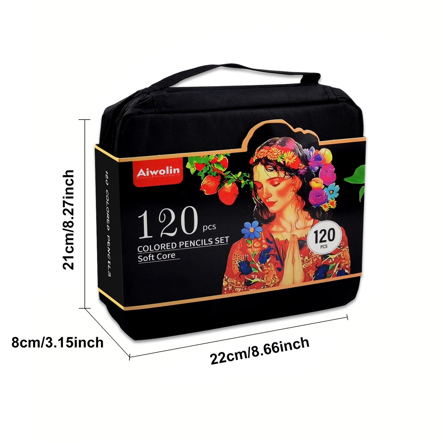 120 Colored Pencils, Professional Vibrant Artists Coloring Pencils Sketching Blending Shading