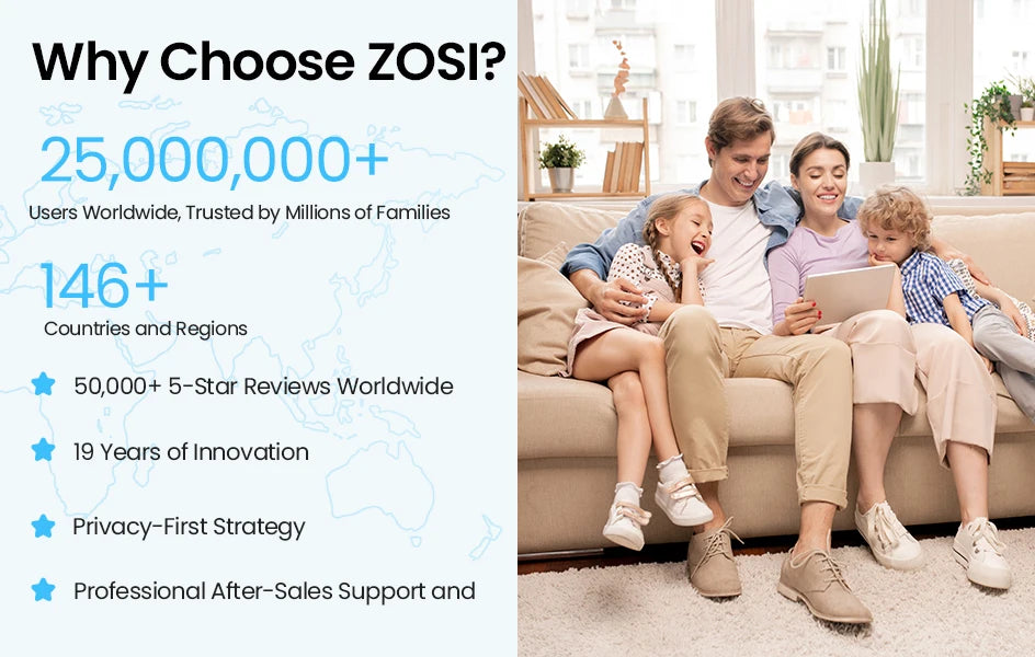ZOSI 8CH POE Video Surveillance Kit 4K 8MP 5MP Super HD Outdoor IP Cameras AI Starlight Night Vision
