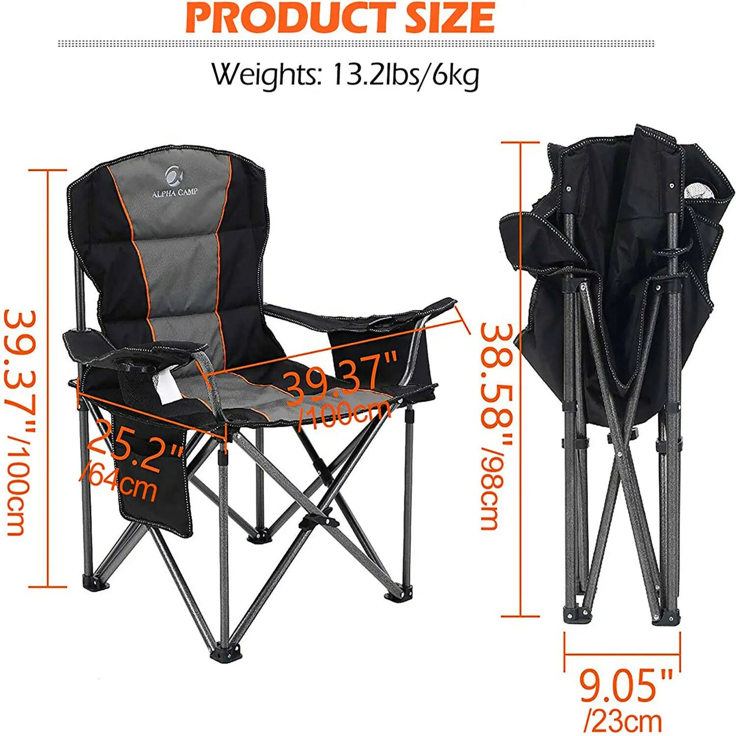 Kamp Sandalyesi Folding 600D Oxford Cloth Camping Chair