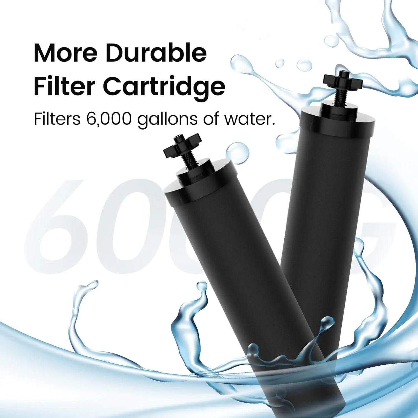 BB9-2 Activited Carbon filter Compatible with Black  Berkey Gravity Water Filtering System