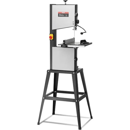 10-Inch Dual-Speed 560/1100 RPM Band Saw with Metal Stand, 370W 1/2HP Motor