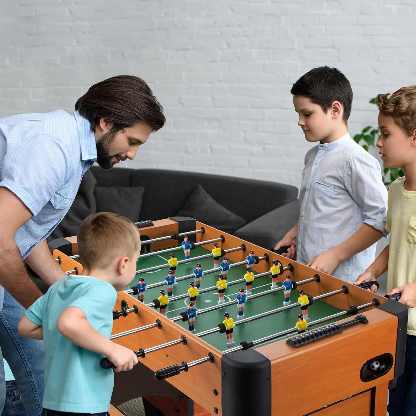 48 Inches Foosball Table Kids - 4 FT Soccer Game Regulation Competition Full Size Sports Arcade