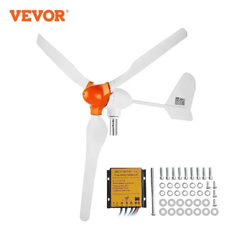 VEVOR 500W/800W Wind Turbine Generator 12V Wind Turbine Kit Wind Power Generator w/MPPT Controller