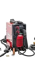 FC90 Flux Core Wire Feed Welder and Gun, 90 Amp, 120V, Inverter Power Source for Easy Operation