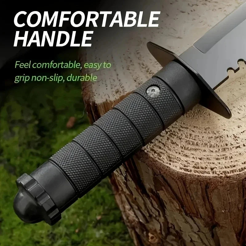 Ultra-Sharp Multi-Function Fixed Blade Tactical Knife - High Hardness All-in-One Portable Tool