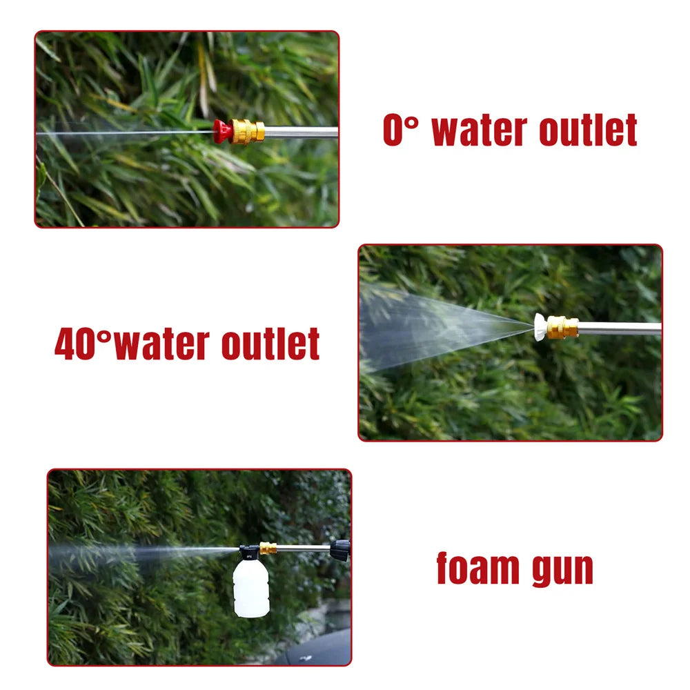 High-voltage Lithium Battery Car Water Gun 30bar Washer Portable Rechargeable 48v 300W motor