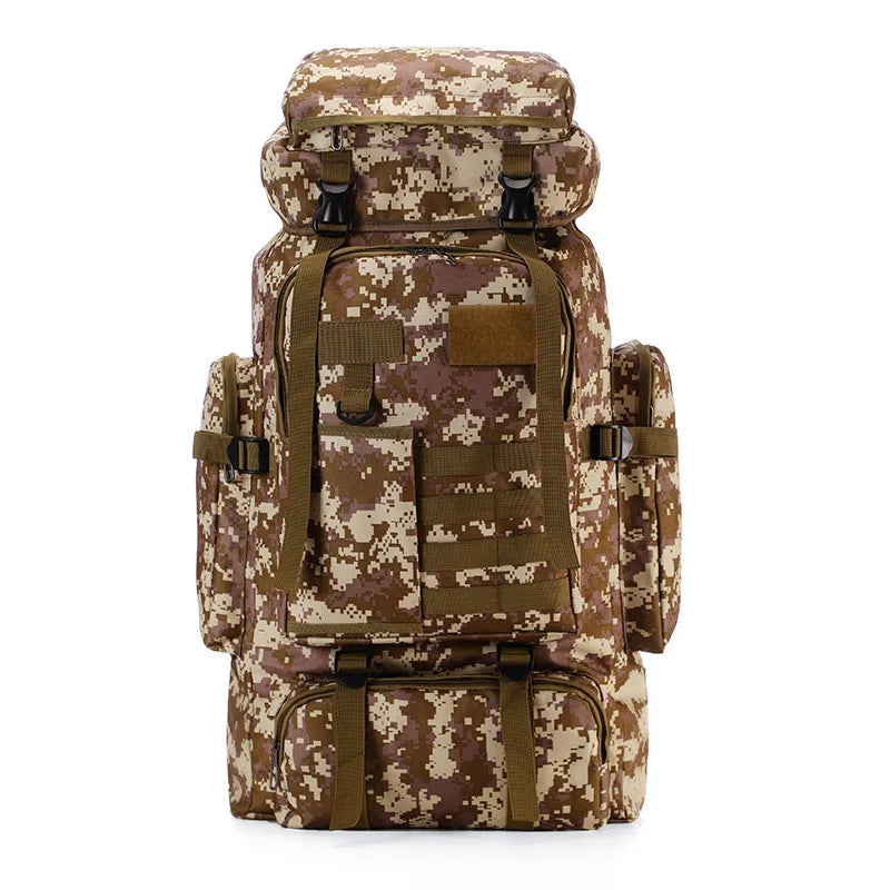 Molle Backpack 80L Tactical Backpack 600D Oxford Cloth Waterproof Bag Outdoor Military Rucksacks