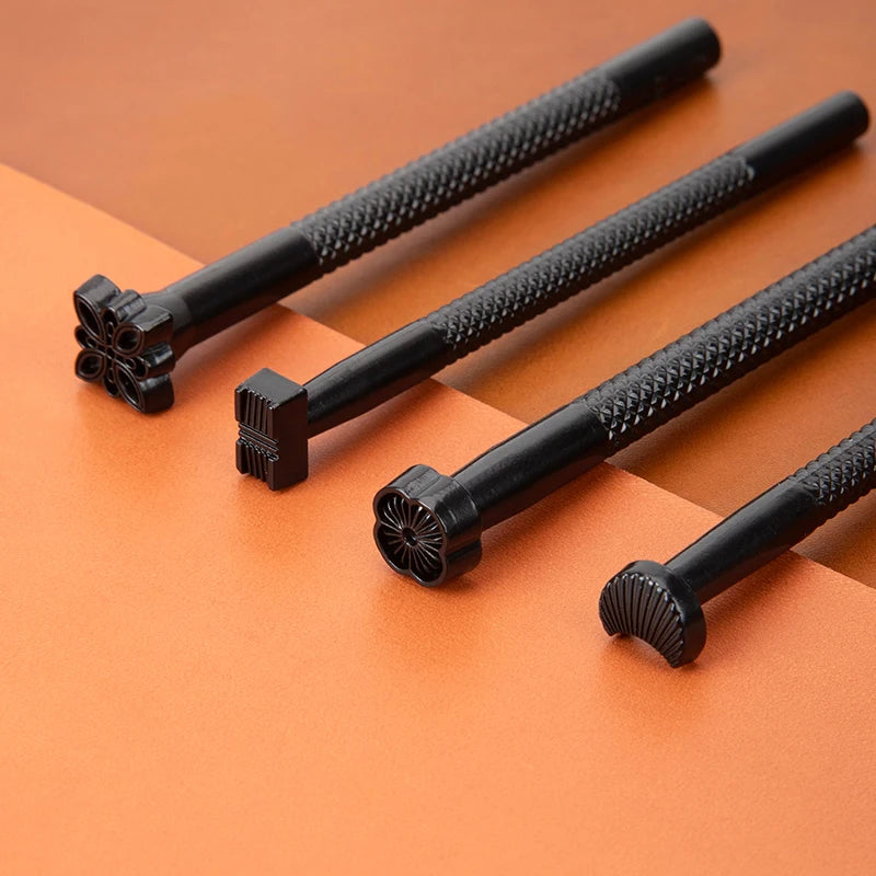 WUTA Leather Stamping Tools Skin Stamps Kit Carving 20Pcs Patterns Craft Embossing Punch Set