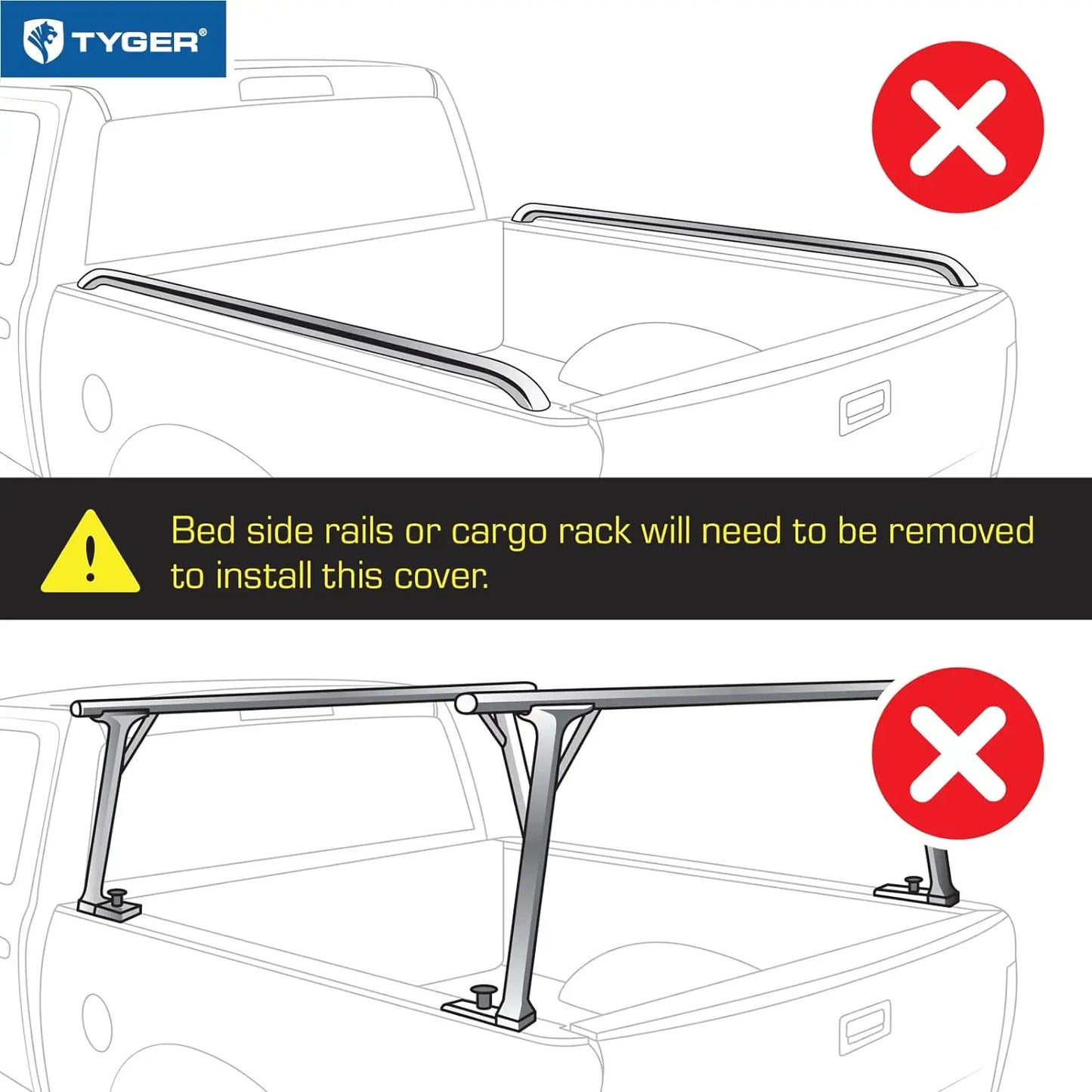 T3 Soft Tri-fold Truck Bed Tonneau Cover 2022-2024 Ford Maverick | 4.5' (54") Bed | TG-BC3F1061