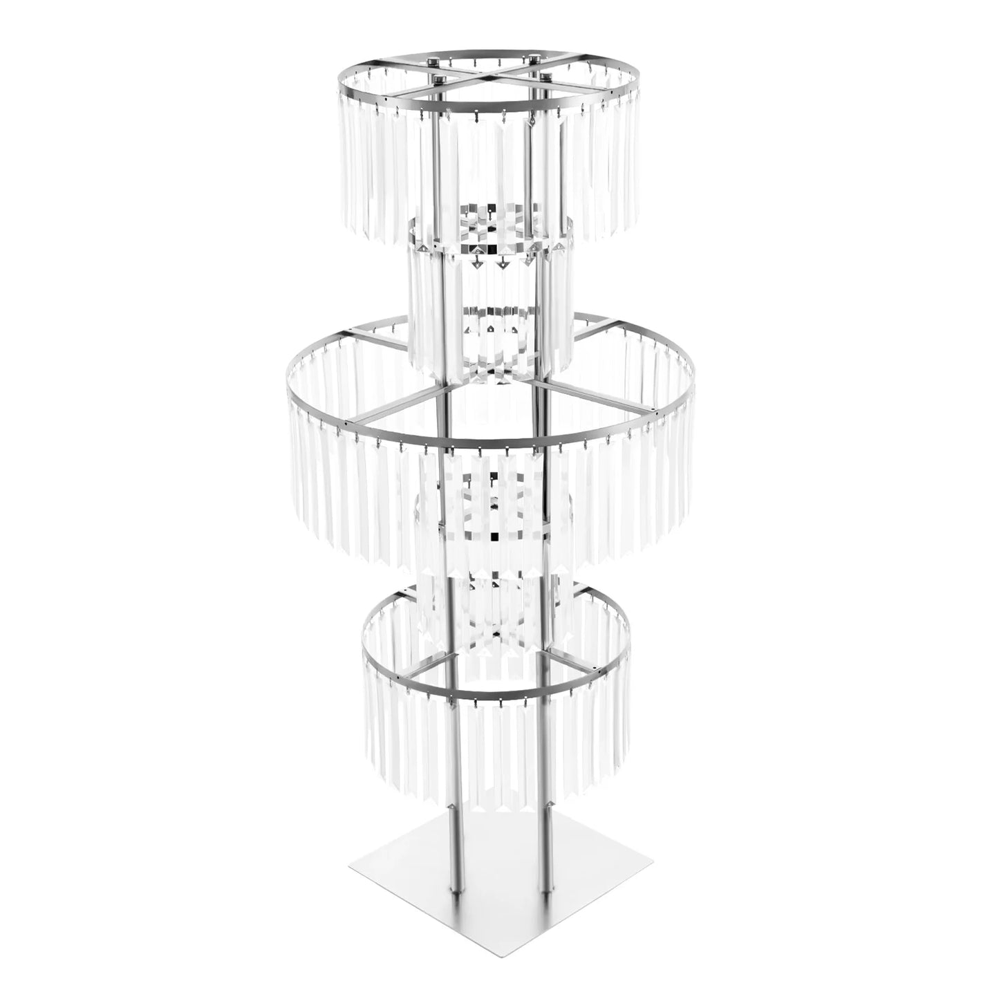5 Tiers Gold/Silver Wedding Centerpieces Flower Stand Vase Centerpiece Acrylic Flower Stand
