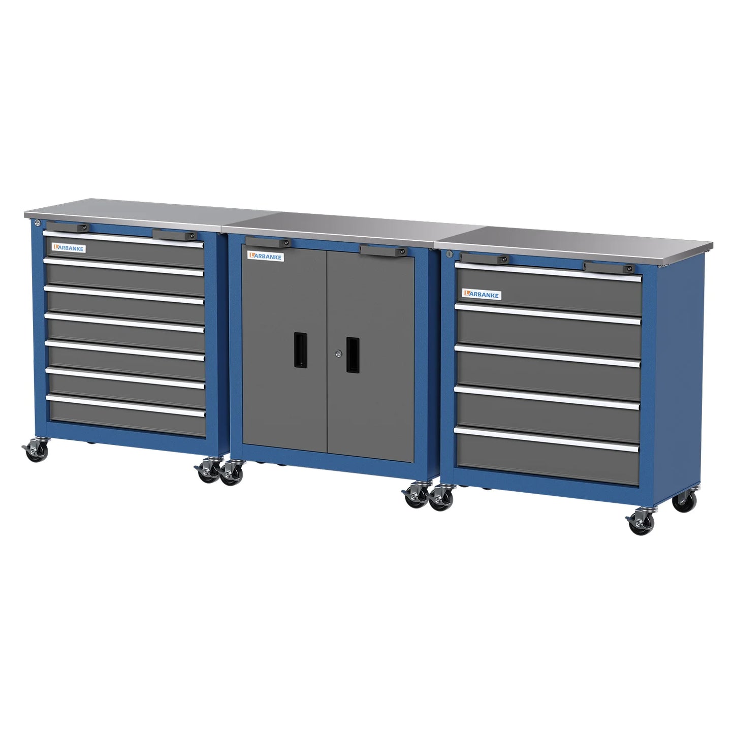 Combination Tool Cabinet with Connecting Buckle:5-Drawer/7-Drawer/Double-Door Tool Cabinet