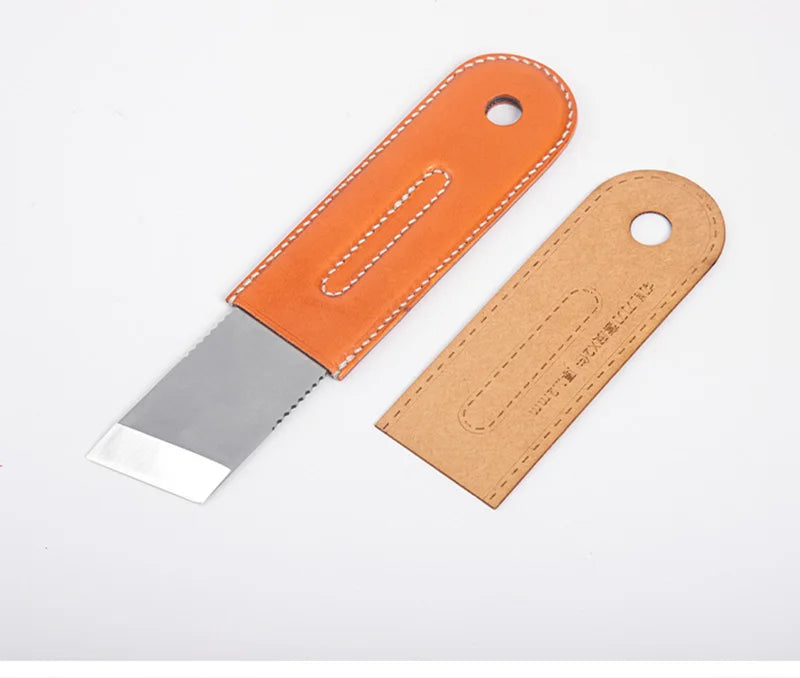 WUTA Design Professional Leather Thinning Knife Skiving, Round/Flat/Slanted Blade,Right/Left Handed