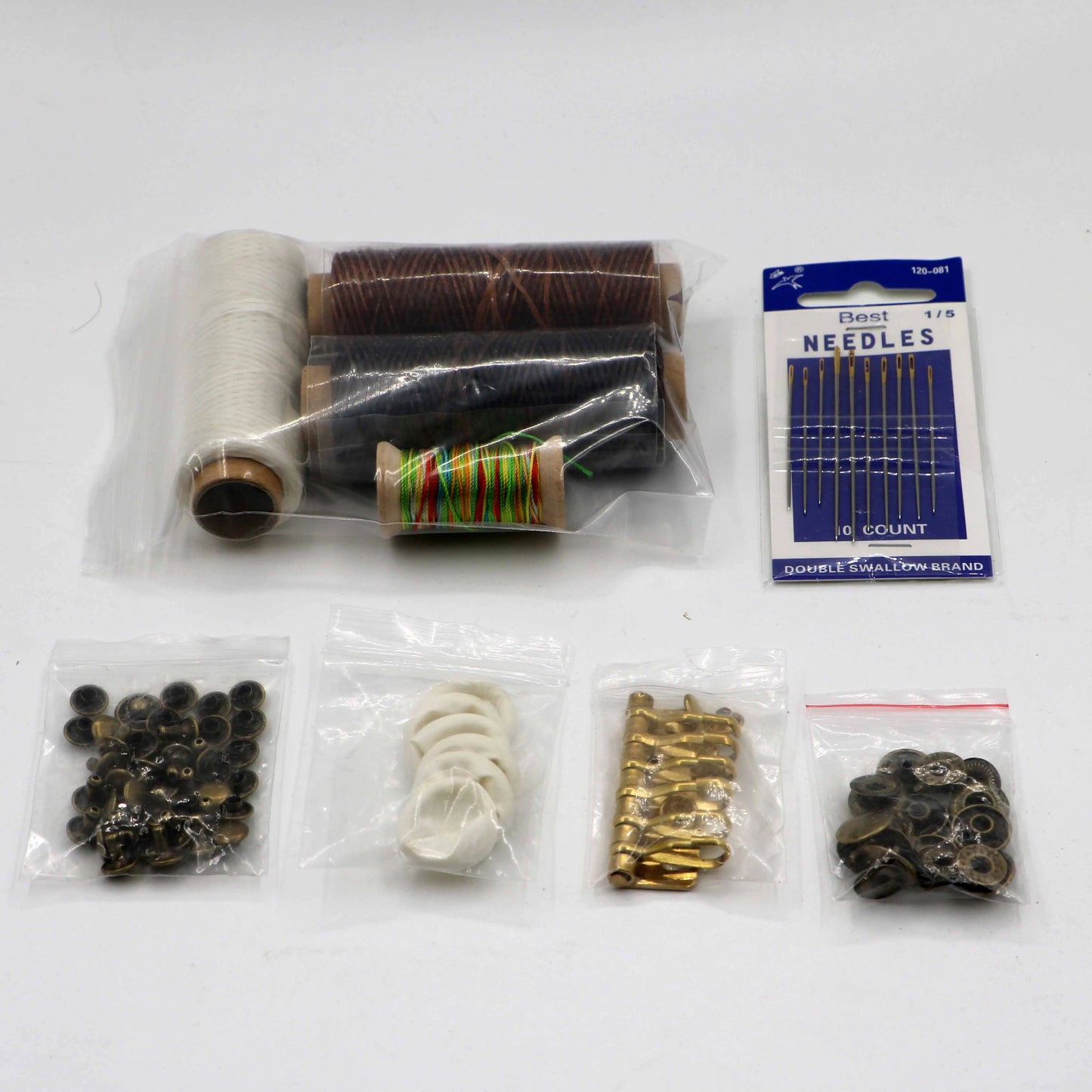 44 Pcs Retro Leather Craft Tools Kit Stitching Sewing Beveler Punch Work Hand Tool