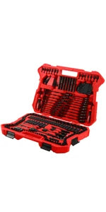 12-Piece Mechanics Tool Set and Socket Set, Professional, SAE/Metric