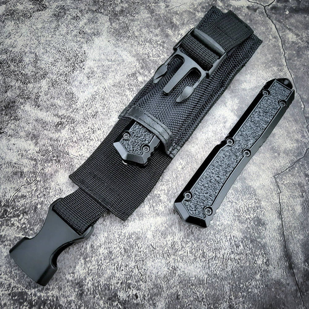 Tactical Pocket Utility Carry 440C Blade Self-defense Hunting Sharp Knife Aluminum Alloy Handle