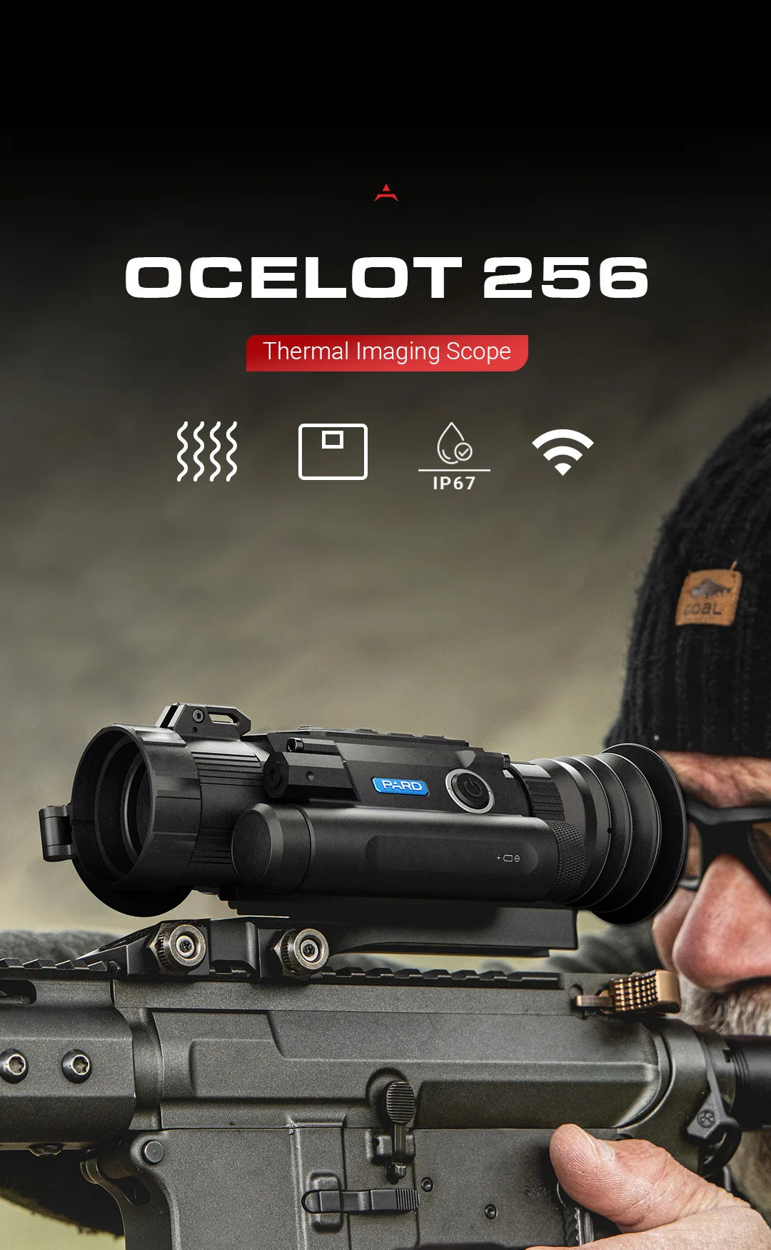 PARD Ocelot 256 Thermal Imaging Scope w/o Rangefinder 19mm lens Sensor 256*192 6000J Resistance WIFI