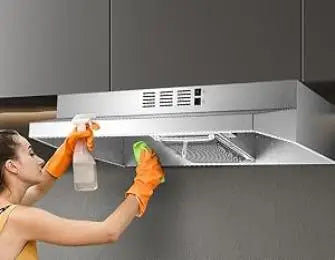 24 inch Under Cabinet 280CFM Black Ducted/Ductless Kitchen Stove Vent with 2 Speed Fan LED Bulb