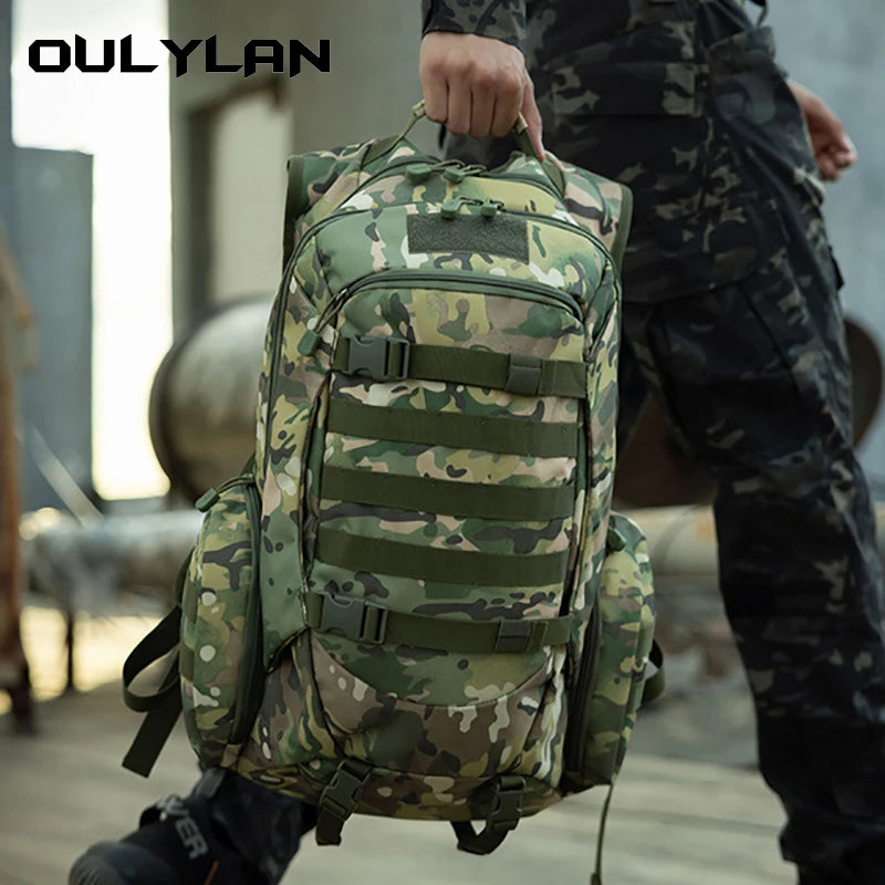 55L Tactics Backpack High Capacity Camping Backpacks Outdoor Army Camouflage Shoulder Bag