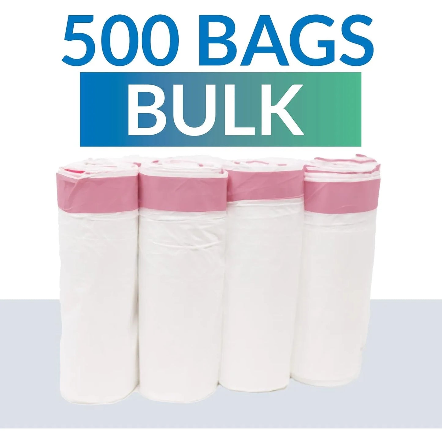 Tall Kitchen Drawstring Trash Bags 13 Gallon 500 Count Bulk White 13 Gallon