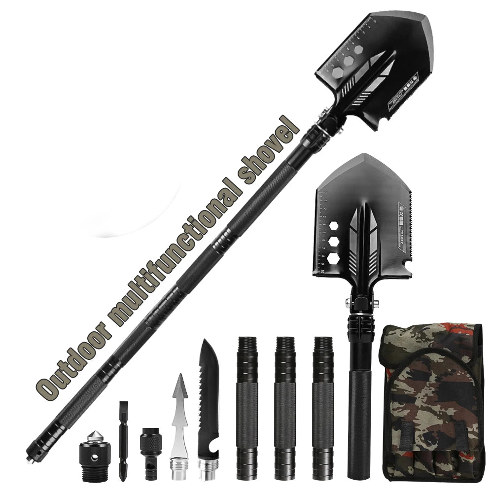 Multifunction Camping Shovel Survival Folding Shovels Military Tactical Shovel