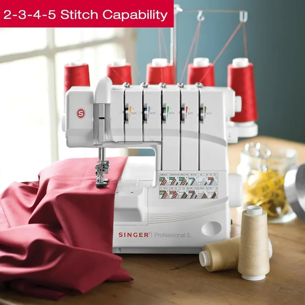 High quality.Professional 14T968DC Heavy-Duty Metal Frame Serger Overlock and Accessory Kit with 2-3-4-5 Stitch Capability