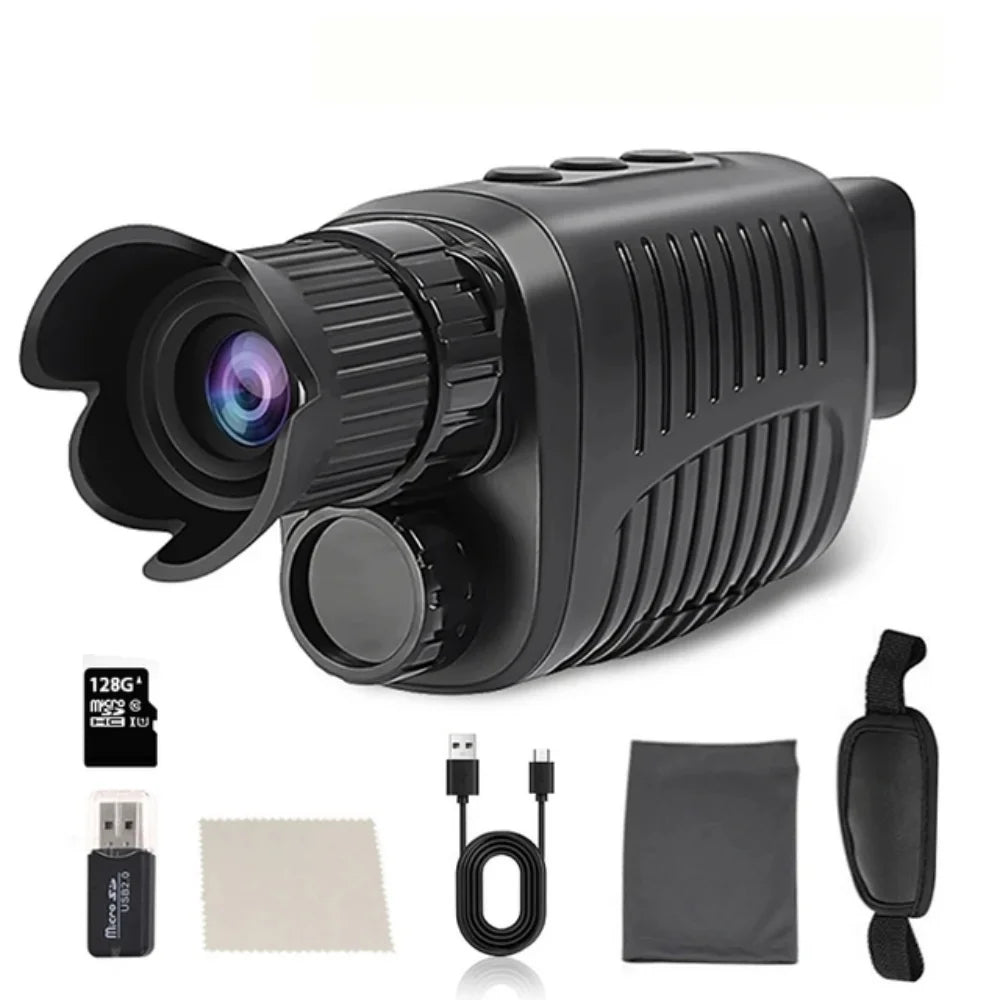 Monocular Night Vision 1080P HD Infrared Camera 5X Digital Zoom Telescope Full Darkness 300m