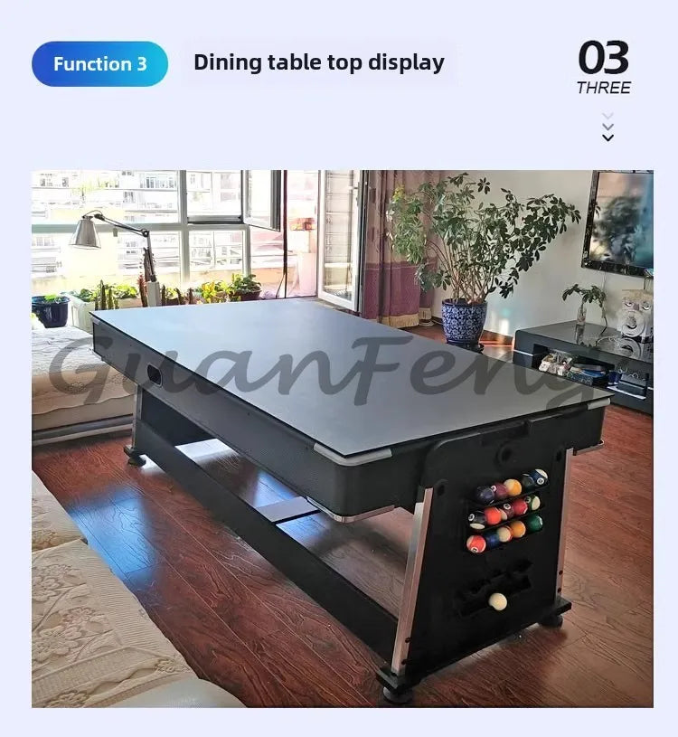 Four-in-one Pool Table Multi-function Automatic Household Indoor Table Tennis Table Two-in-one
