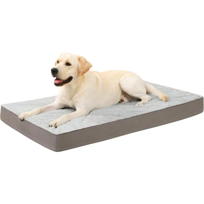 Orthopedic  Bed Dog Crate Bed Waterproof beds for Small Dogs Deluxe Plush Washable  Bed w/Egg Crate