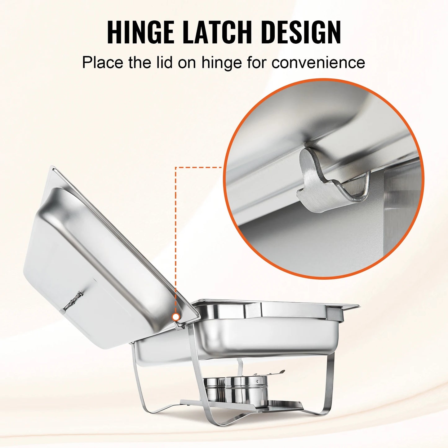 SucceBuy 8QT Chafing Dish 2/4/6 Packs w/ Full Size Pans Buffet Catering Warmer Server Folding Stand