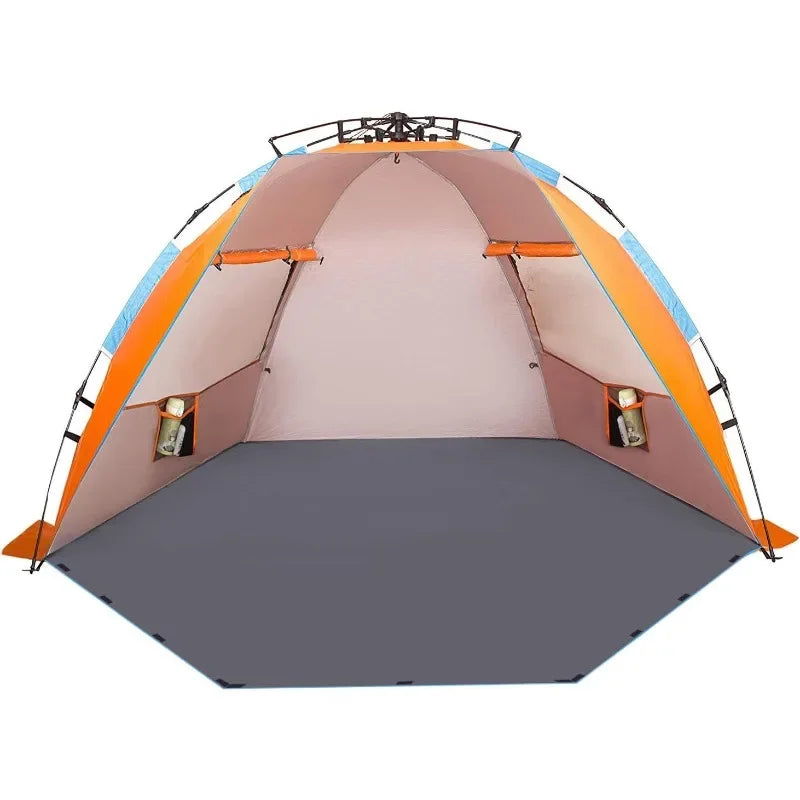 Oileus Beach tent sunshade - portable beach sunshade quick-opening tent