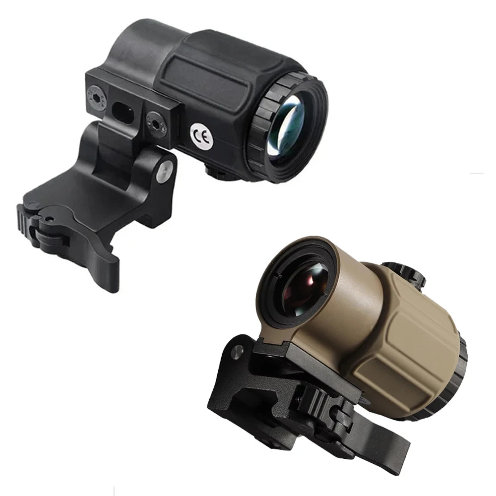 G33 G43 G45 Sight Fixed 3X 5X Magnifier Scope With Switch to Side Quick Detachable QD Mount