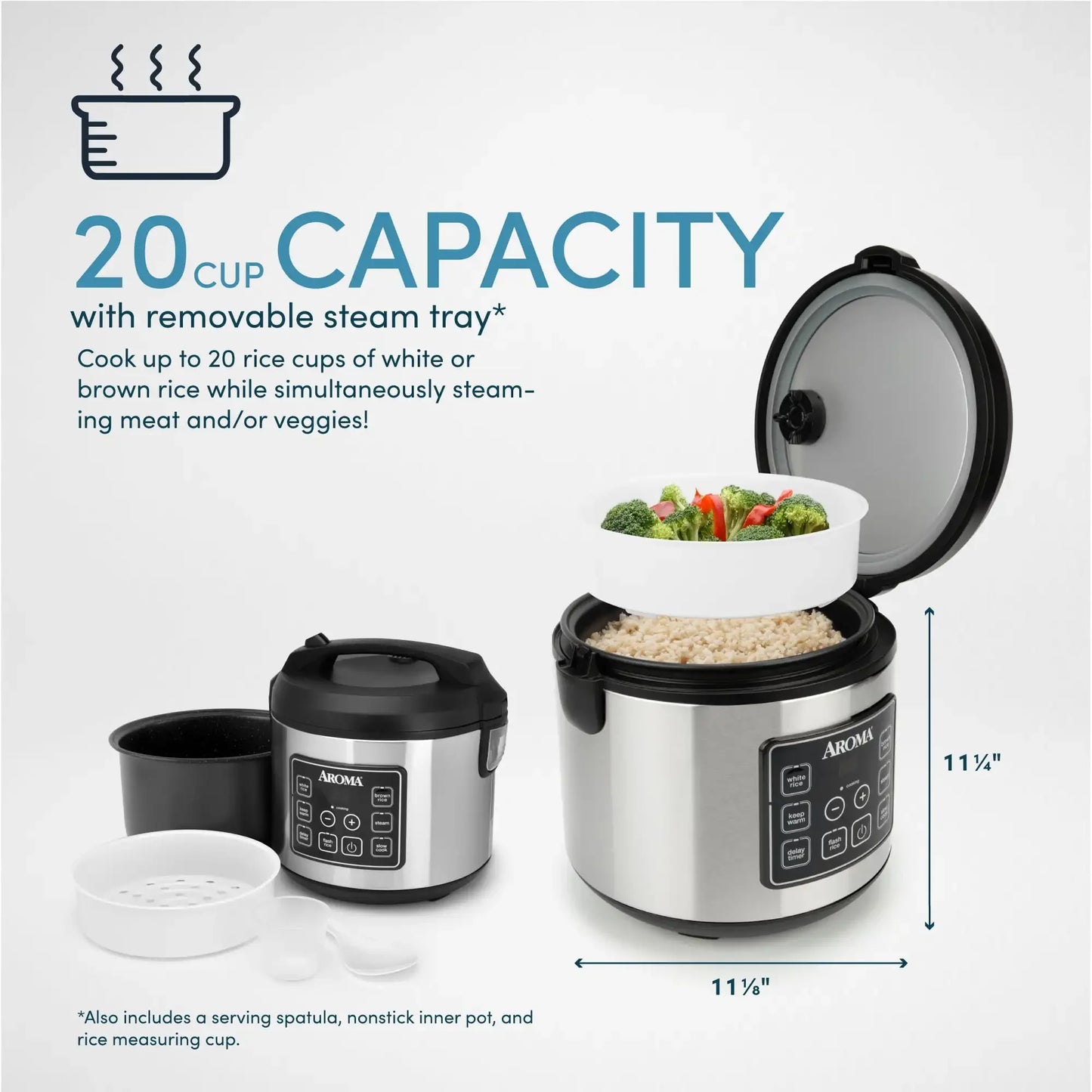 NEW 20-Cup Programmable Rice & Grain Cooker and Multi-Cooker, USA