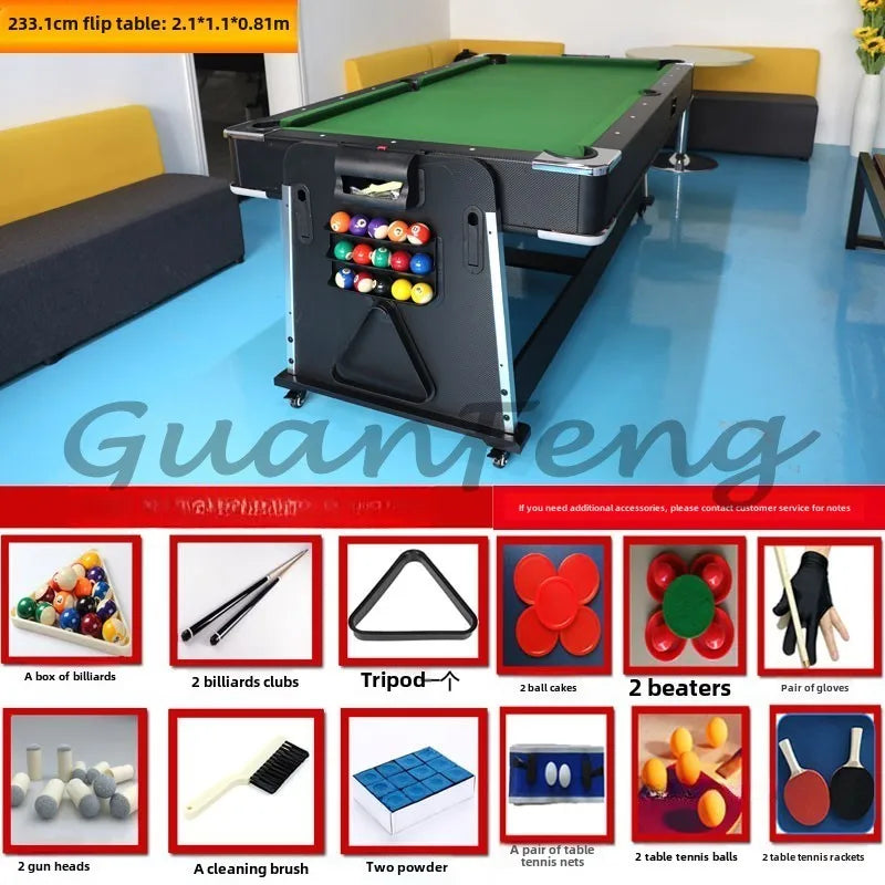 Four-in-one Pool Table Multi-function Automatic Household Indoor Table Tennis Table Two-in-one
