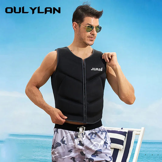 Oulylan Neoprene Life Jacket Fishing Vest Water Jacket Sport Adult Or Kid Life Vest