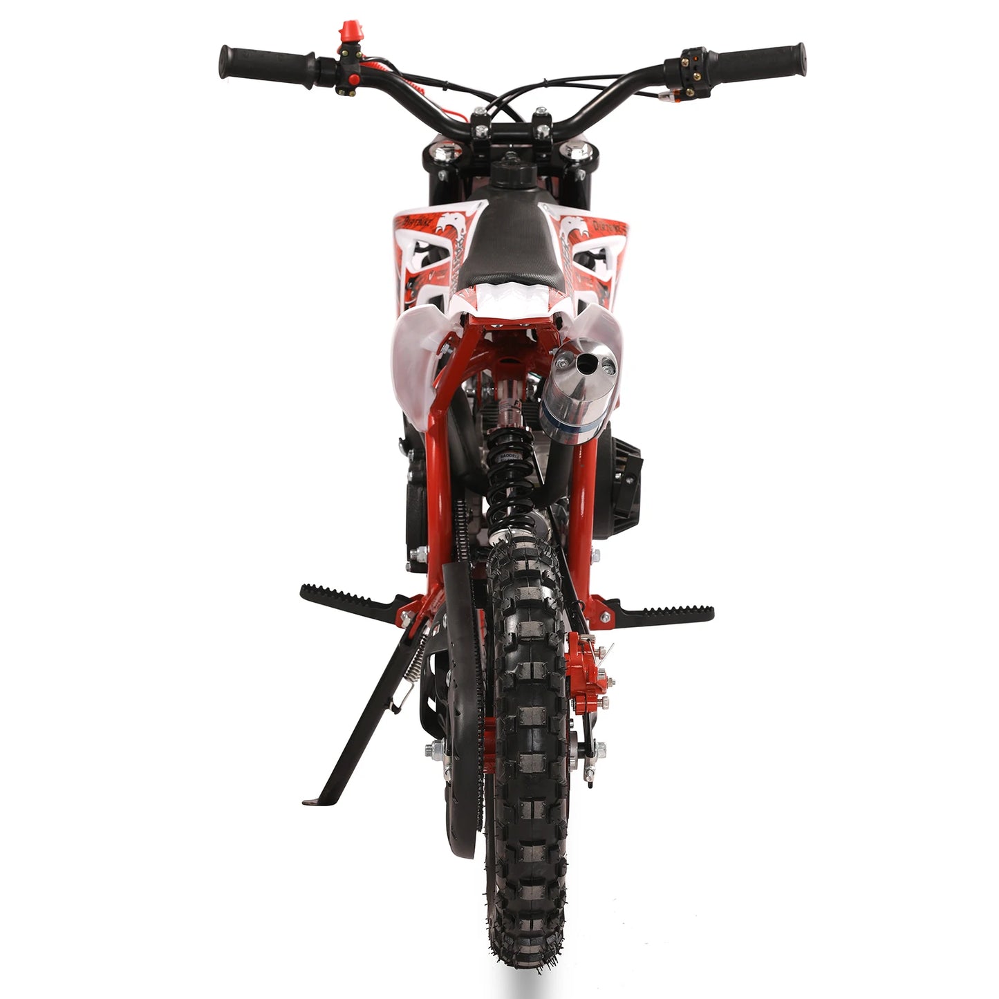 49cc 2-Stroke Kids Dirt Bike, Gas Power Motocross, Off Road Pocket bike w/ Front Rear Disc Brakes