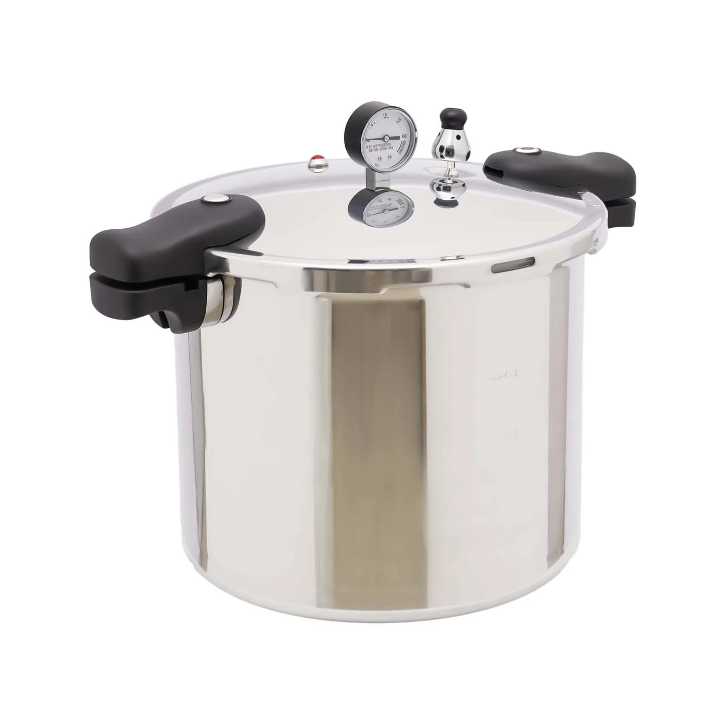 23 Quart Pressure Canner and Cooker with Pressure Gauge 13PSI 90KPA Explosion Proof Safety Valve