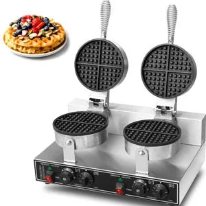 Waffle Maker Double Waffle Irons Stainless Steel Waffle Maker Non-stick Electric