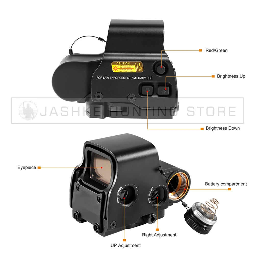 Tactical Airsoft G43 3X Magnifier 558 553 EXPS3 Red Dot Combo Scope Optics QD / 20MM Rail Mount