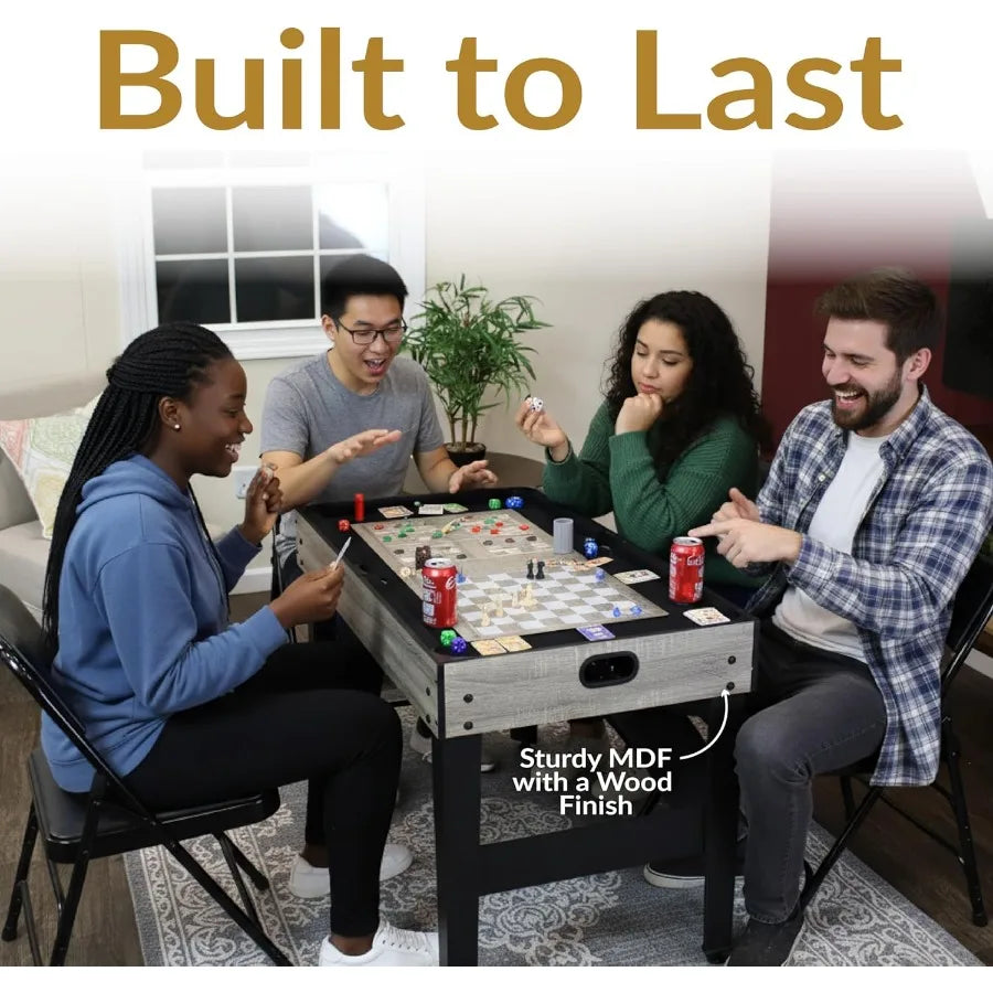 10-in-1 Table/Multi-Game w/Billiards Hockey Foosball Ping Pong Chess Checkers Backgammon Bowling