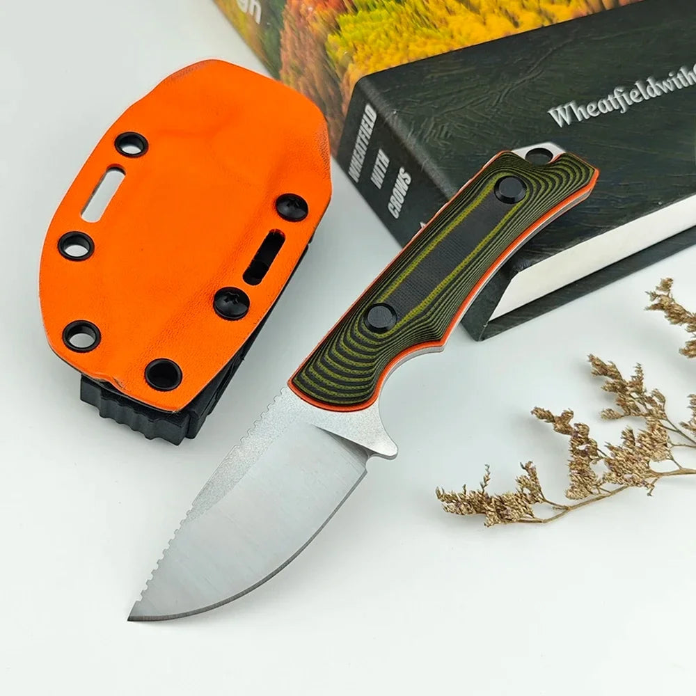 BM 15017 Self Defense Fixed Blade Hunter Knife w/Kydex Sheath G10 Handle Survival Multitools Knife