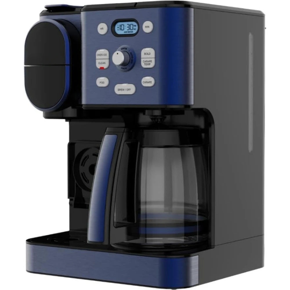 Coffee Maker, 12-Cup Glass Carafe, Automatic Hot & Iced Coffee Maker, Single Server Brewer