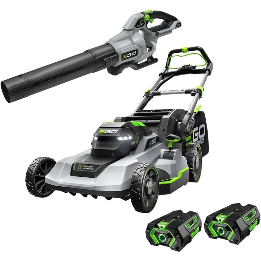 LM2132SP-2 21-Inch 56-Volt Self-Propelled Lawn Mower, (2) 4.0Ah Batteries and 550W Rapid Charger