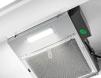 24 inch Under Cabinet 280CFM Black Ducted/Ductless Kitchen Stove Vent with 2 Speed Fan LED Bulb