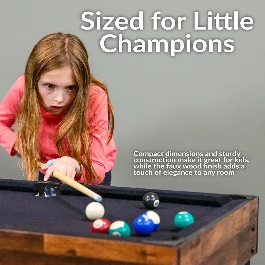 Sunnydaze 10-in-1 Game Table for Home Entertainment - Multi-Game/Billiards Push Hockey Foosball Ping