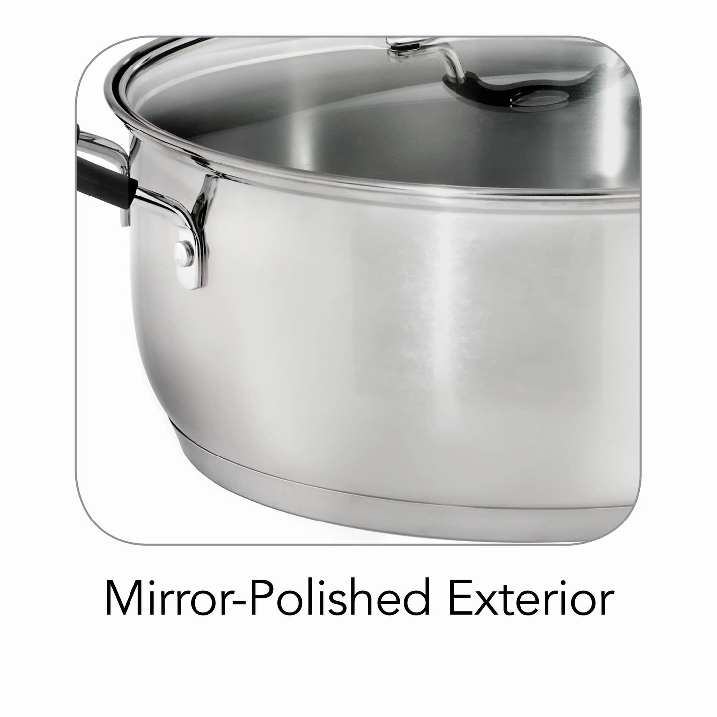 Gourmet 9QT Dutch Oven Stainless Steel - Perfect for Chefs & Family Cooking | Soups, Stews, Braising